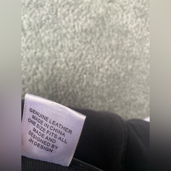 Vintage Rare Jeff Hamilton Full Leather with Embroidery Leafs Hat - Picture 4 of 8